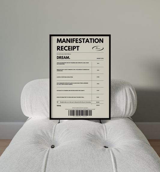 MANIFESTATION RECEIPT